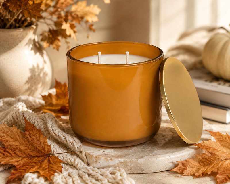 Sea Moss & Sage Fall Candle | Toffee Glass | 12 oz