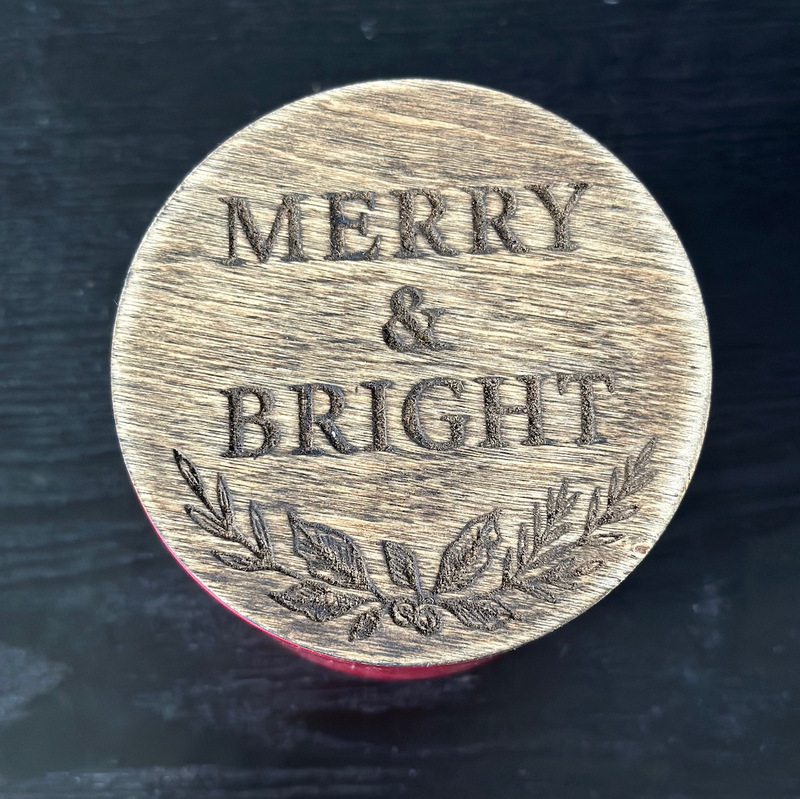 2026 – Holiday Message Candle LID DESIGN COMING SOON