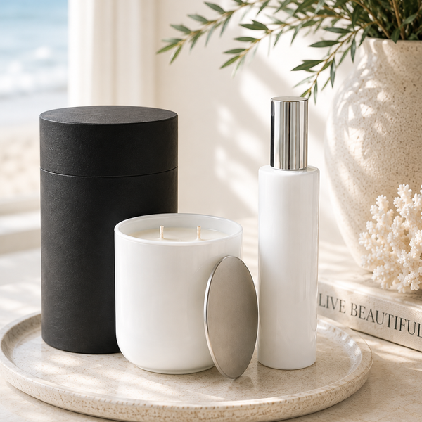 White Sands Gift Set | Signature Candle & Room & Linen Spray