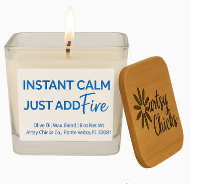 Instead Calm Add Fire  Candle