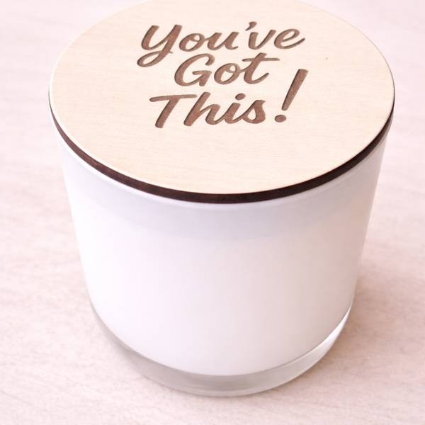Encouragement Candle Gift – “You’ve Got This” Engraved Lid