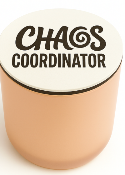 Chaos Coordinator Luxury Candle with Engraved Lid – Fun Gift