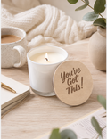 Encouragement Candle Gift – “You’ve Got This” Engraved Lid