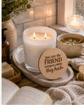 Friends Make The Good Times Better | Luxury Candle with Engraved Lid