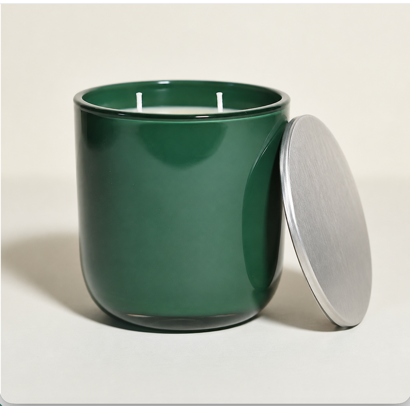 Frasier Fir Holiday Candle | Clover Green Glass | 12 oz