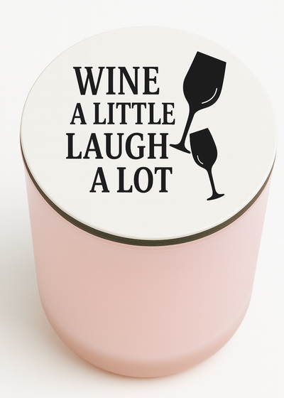 
Celebrate friendship, laughter, and a good glass of wine with this playful engraved candle. Featuring our clean-burning olive oil wax blend and a bright Citrus Verbena scent, it’s poured in a frosted apricot glass vessel with no label—just simple, elegant style. A perfect gift for wine lovers and good-time gatherers.