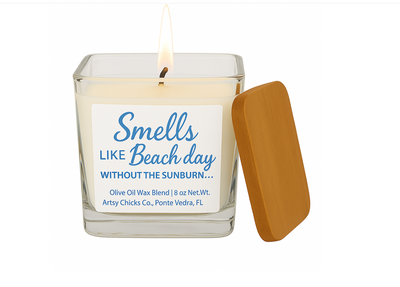 Smells Like a Beach Day Without the Sunburn – Scented Candle Gif