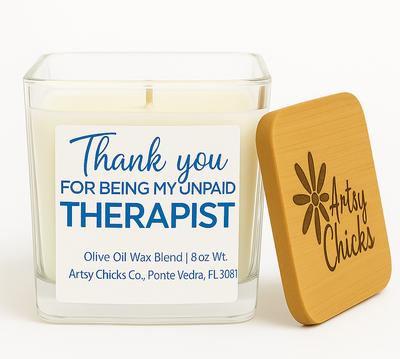 thank you for being friend candle 
